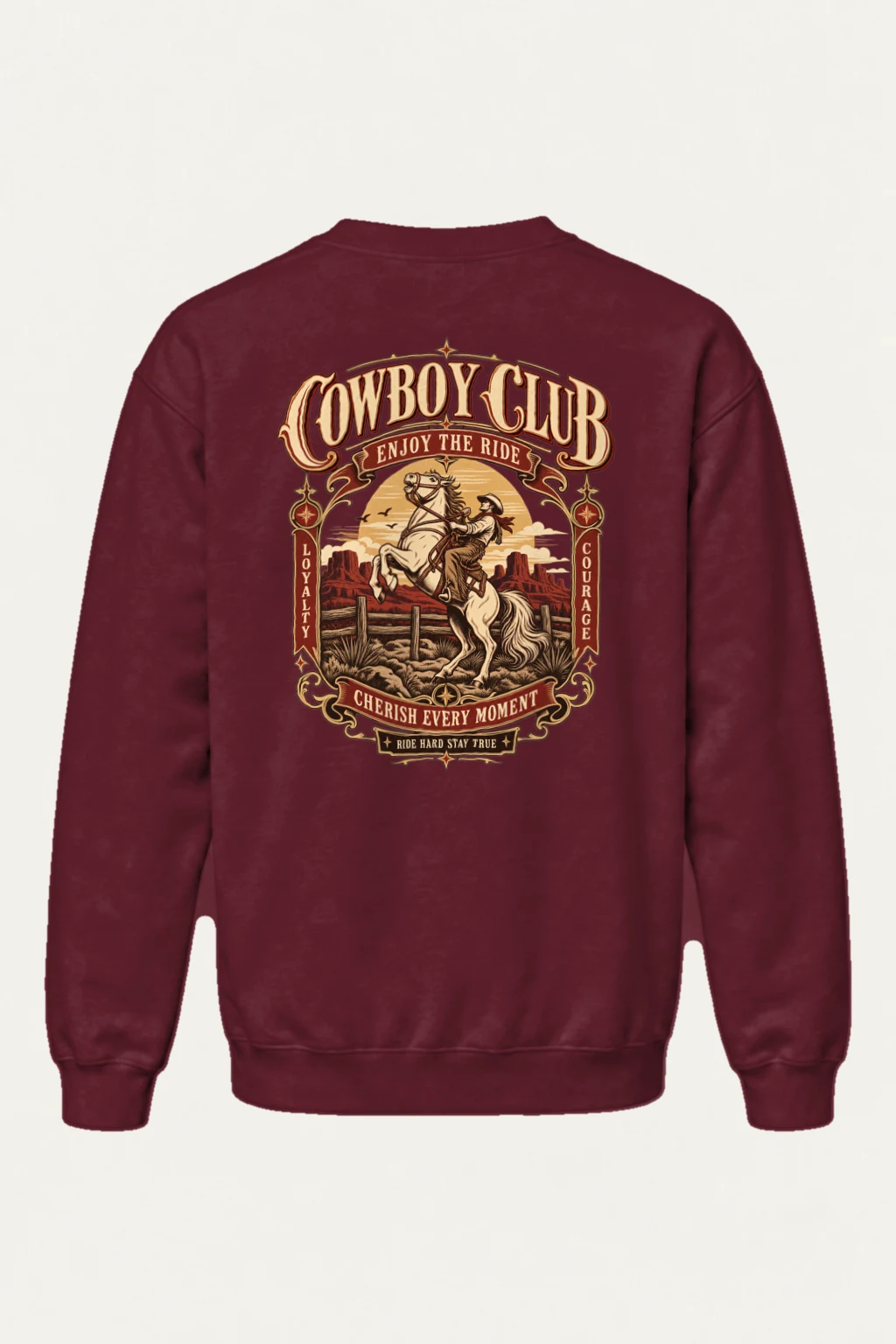 "Cowboy Code" Heavy Blend Unisex Crewneck Sweatshirt | Gildan 18000
