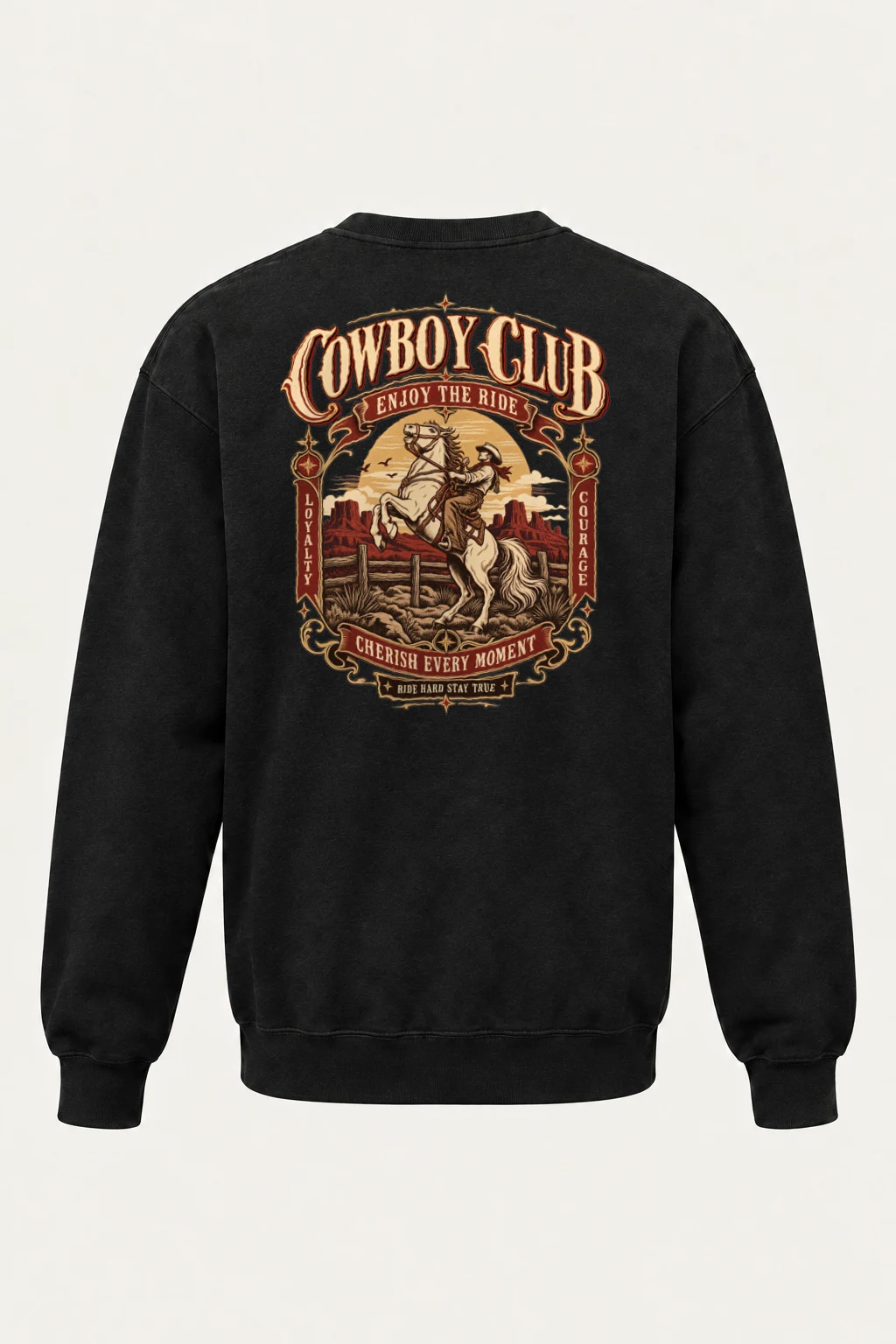 "Cowboy Code" Heavy Blend Unisex Crewneck Sweatshirt | Gildan 18000