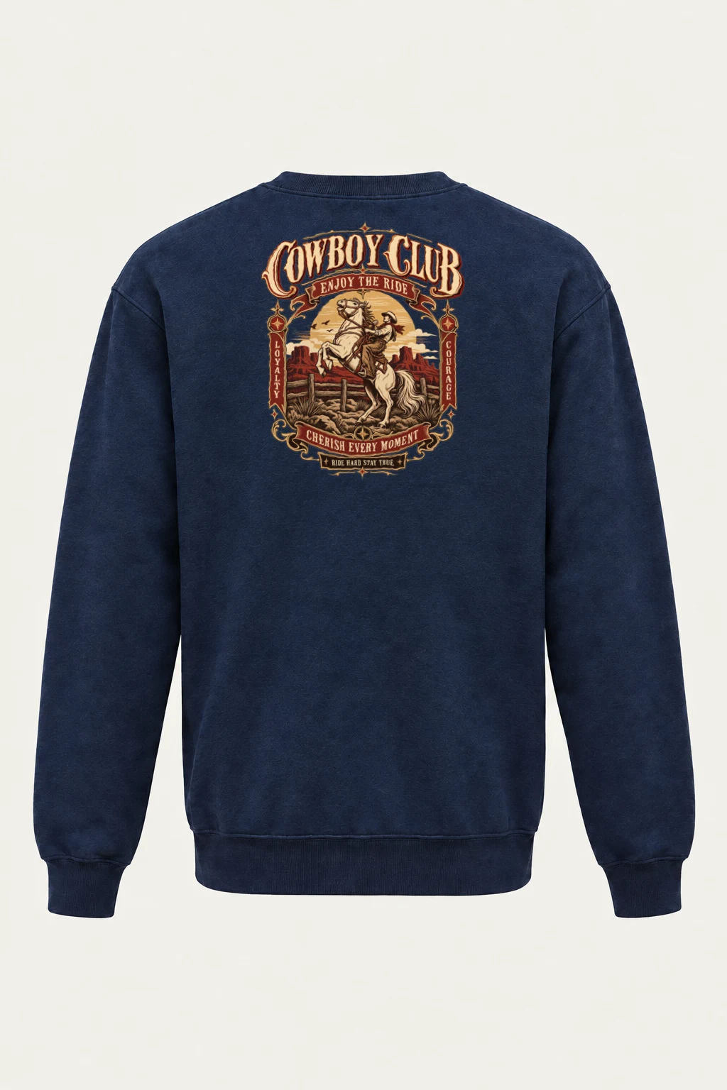 "Cowboy Code" Heavy Blend Unisex Crewneck Sweatshirt | Gildan 18000