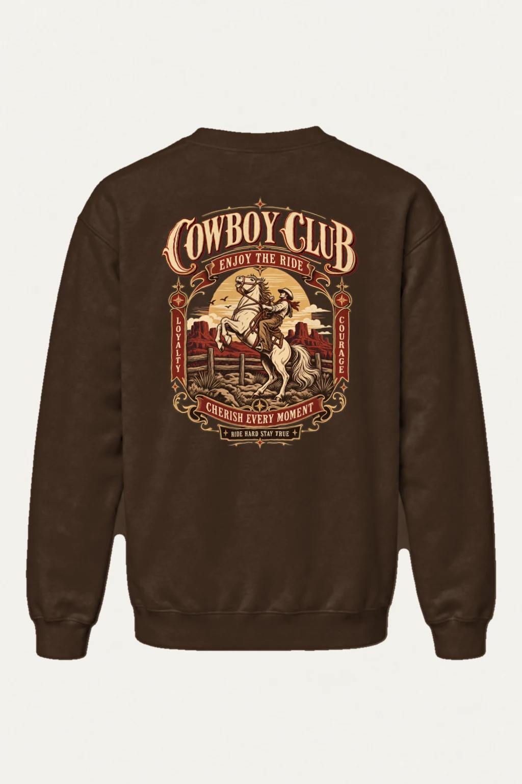 "Cowboy Code" Heavy Blend Unisex Crewneck Sweatshirt | Gildan 18000