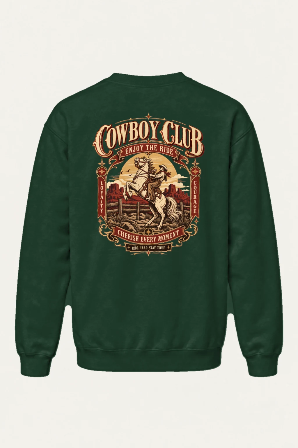 "Cowboy Code" Heavy Blend Unisex Crewneck Sweatshirt | Gildan 18000