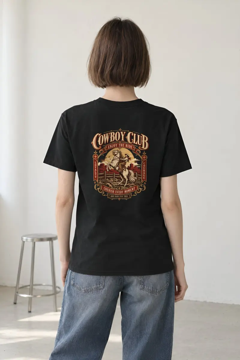 "Cowboy Code" Heavyweight Unisex Crewneck T-shirt