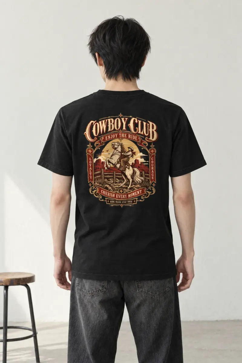 "Cowboy Code" Heavyweight Unisex Crewneck T-shirt | Gildan 5000