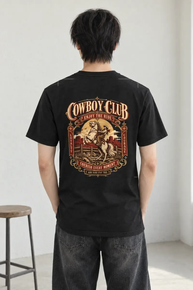 "Cowboy Code" Heavyweight Unisex Crewneck T-shirt