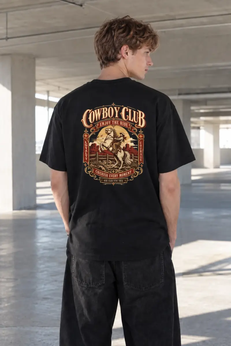 "Cowboy Code" Heavyweight Unisex Crewneck T-shirt | Gildan 5000