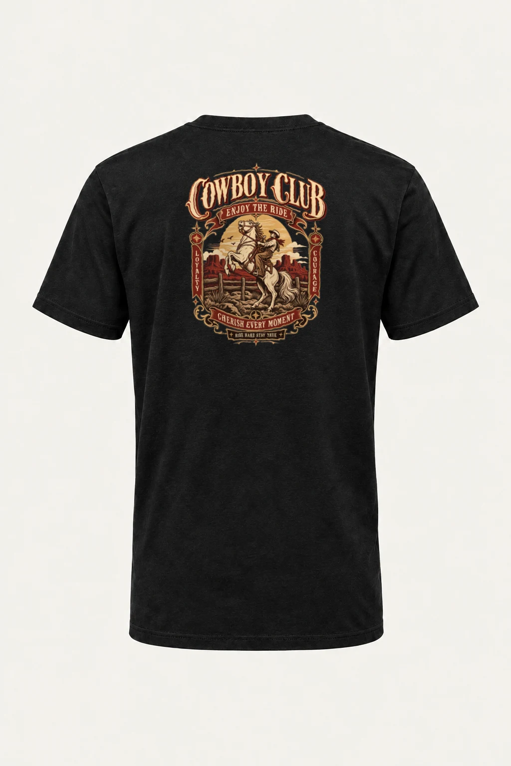 "Cowboy Code" Heavyweight Unisex Crewneck T-shirt | Gildan 5000