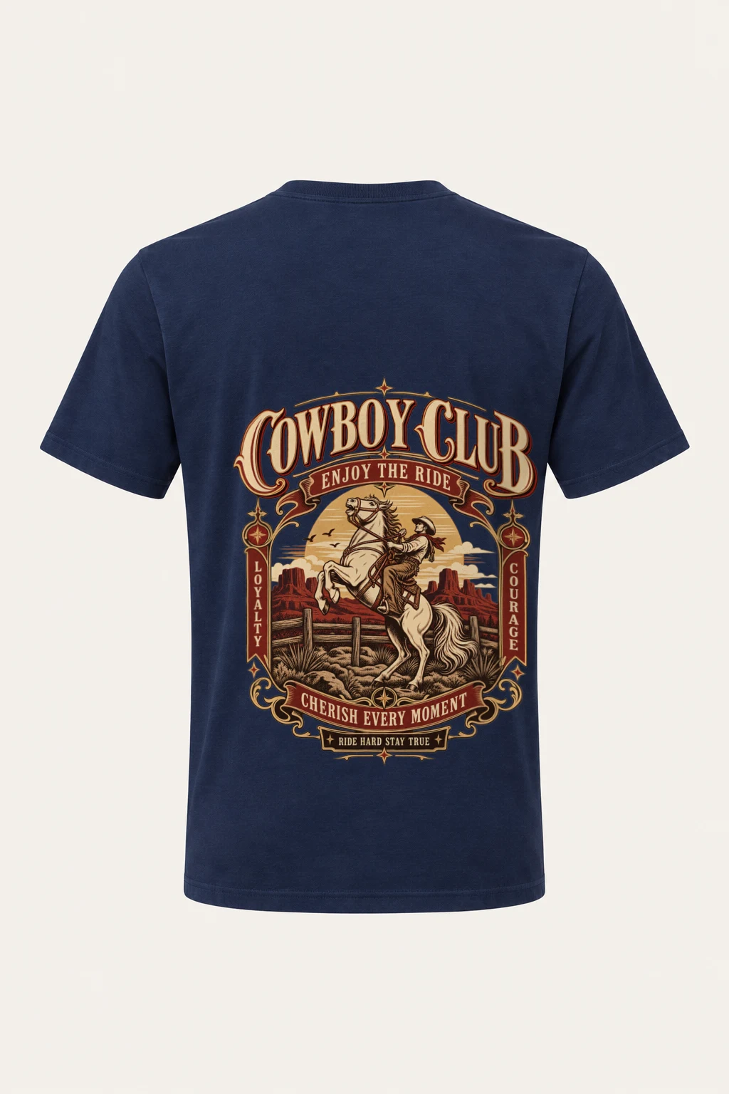 "Cowboy Code" Heavyweight Unisex Crewneck T-shirt | Gildan 5000
