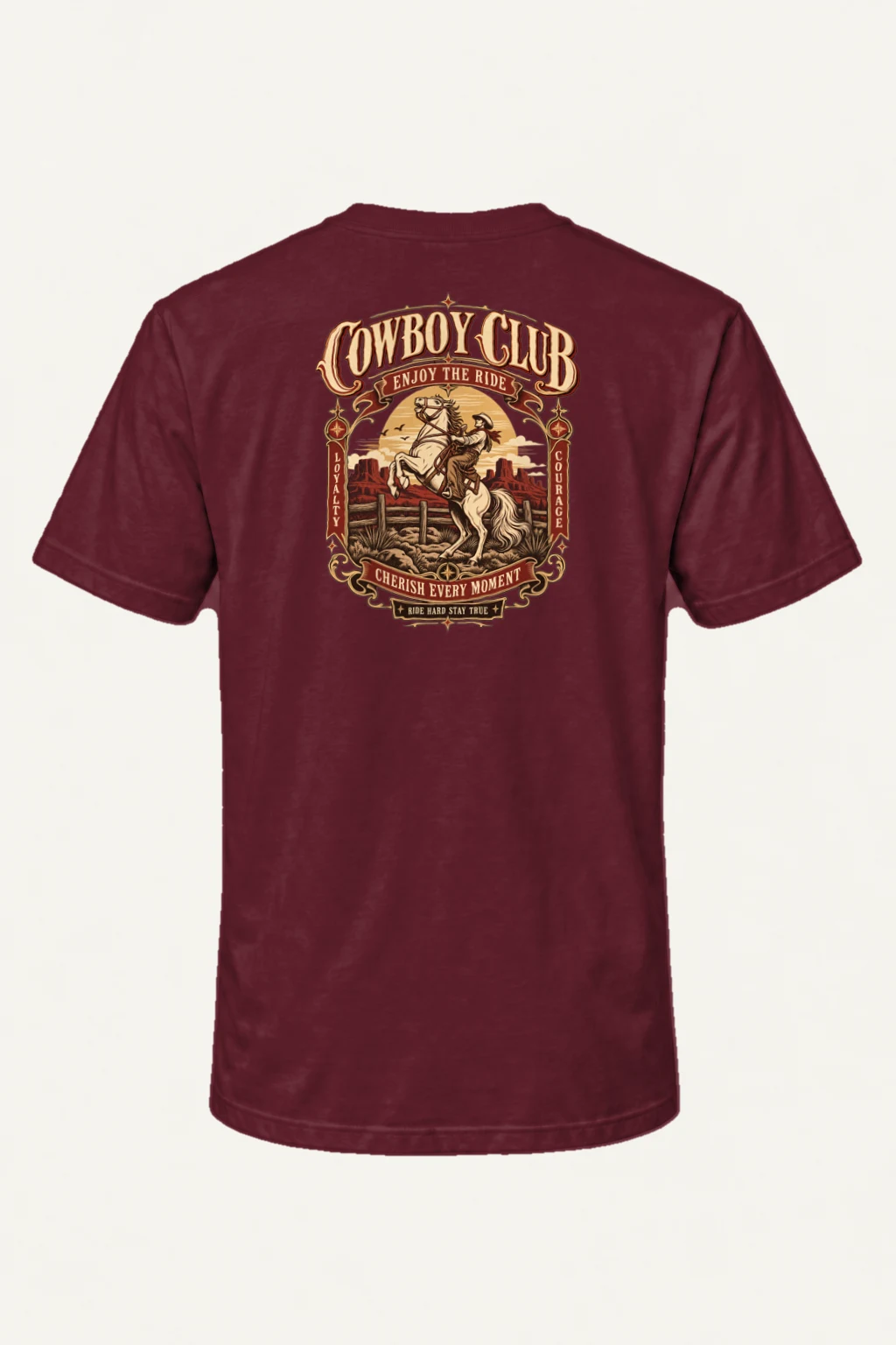 "Cowboy Code" Heavyweight Unisex Crewneck T-shirt | Gildan 5000