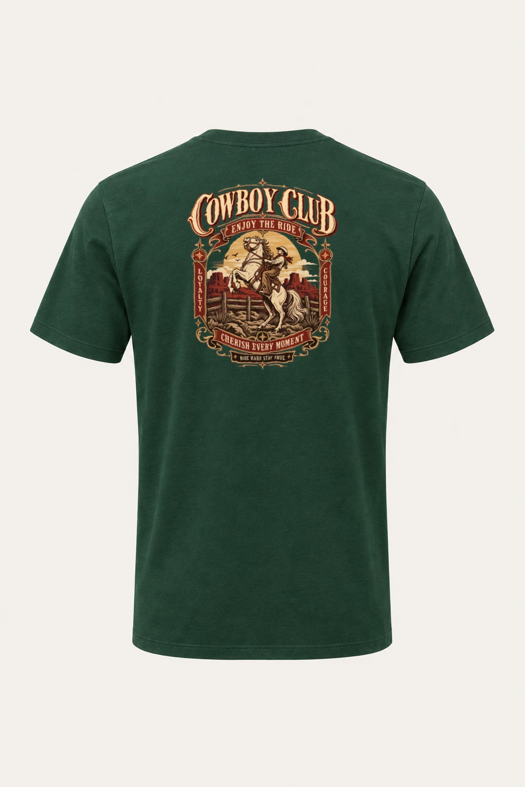 "Cowboy Code" Heavyweight Unisex Crewneck T-shirt | Gildan 5000