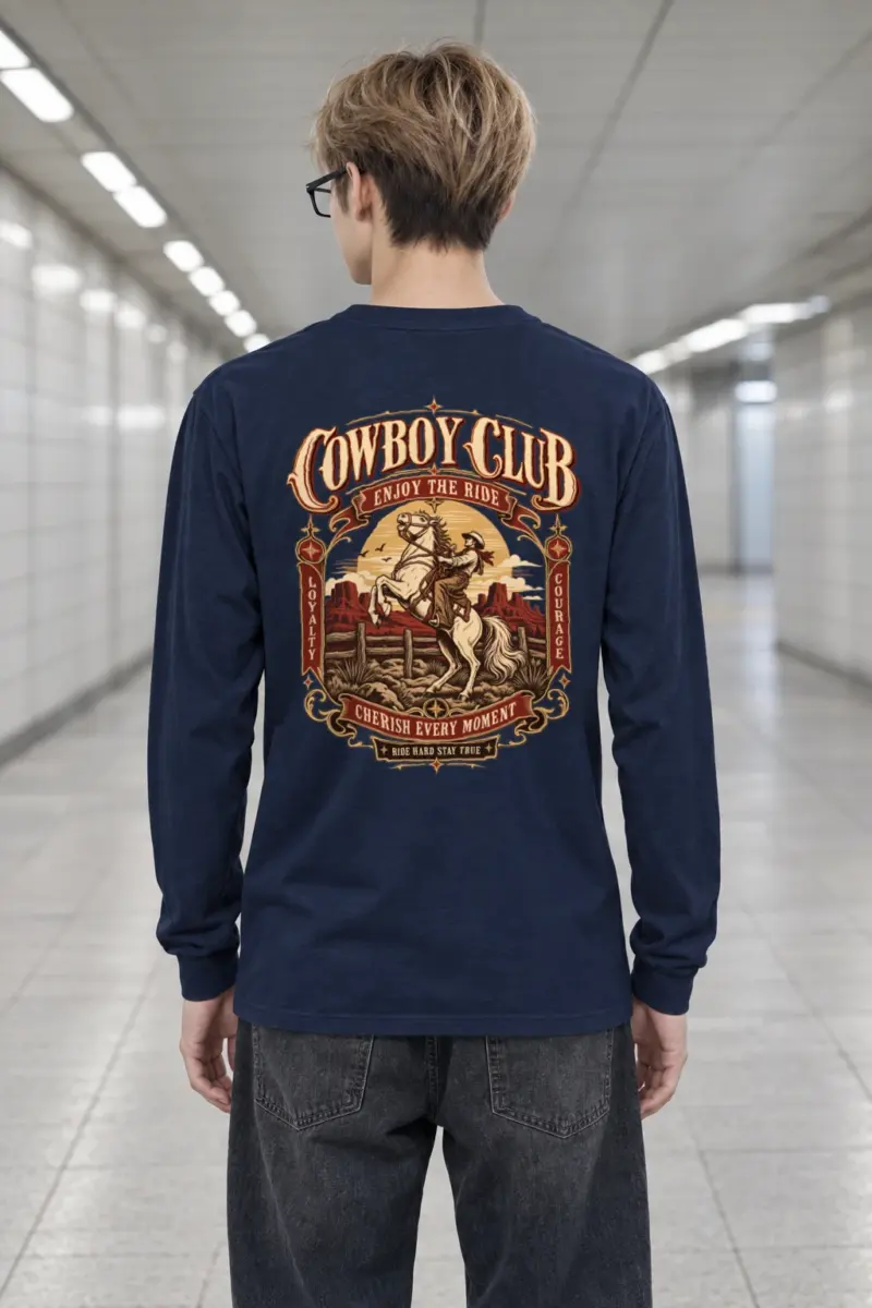 "Cowboy Code" Unisex Longsleeve T-shirt | Gildan 2400