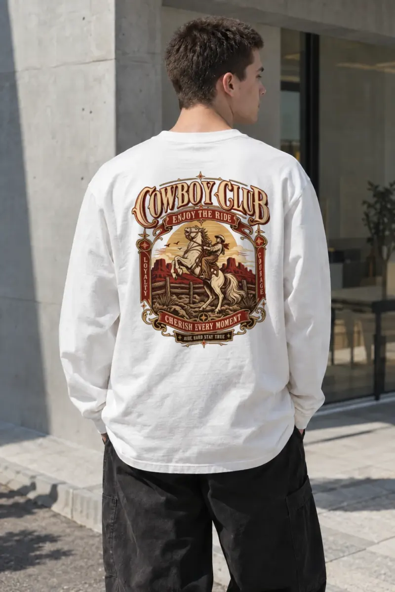 "Cowboy Code" Unisex Longsleeve T-shirt | Gildan 2400