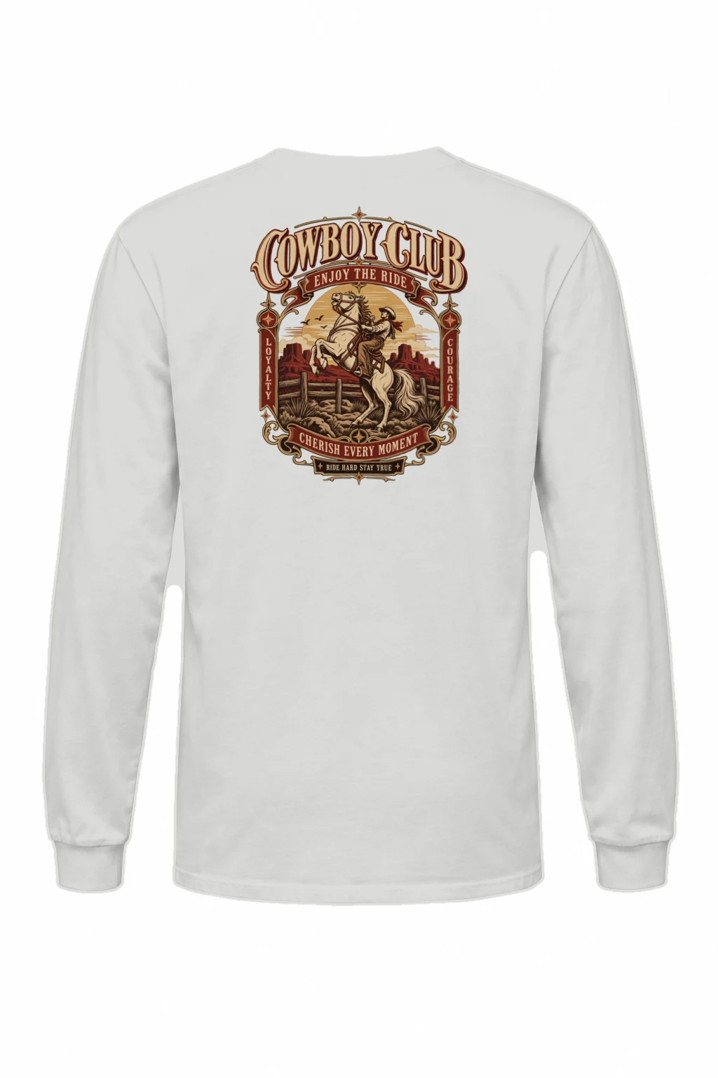 "Cowboy Code" Unisex Longsleeve T-shirt | Gildan 2400