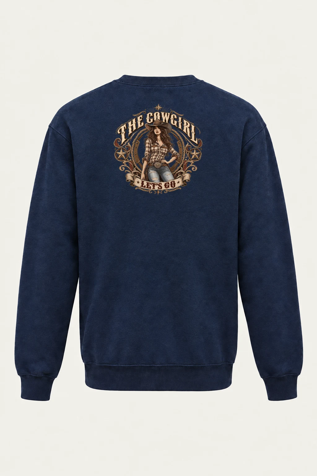 "Cowgirl Let's Go" Heavy Blend Unisex Crewneck Sweatshirt | Gildan 18000