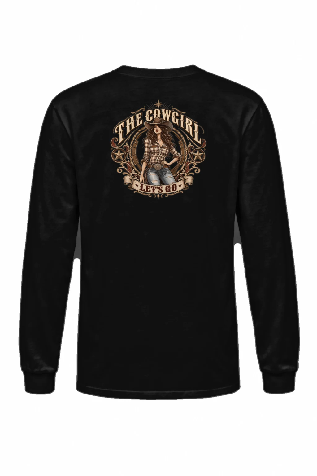 "Cowgirl Let's Go" Unisex Longsleeve T-shirt | Gildan 2400