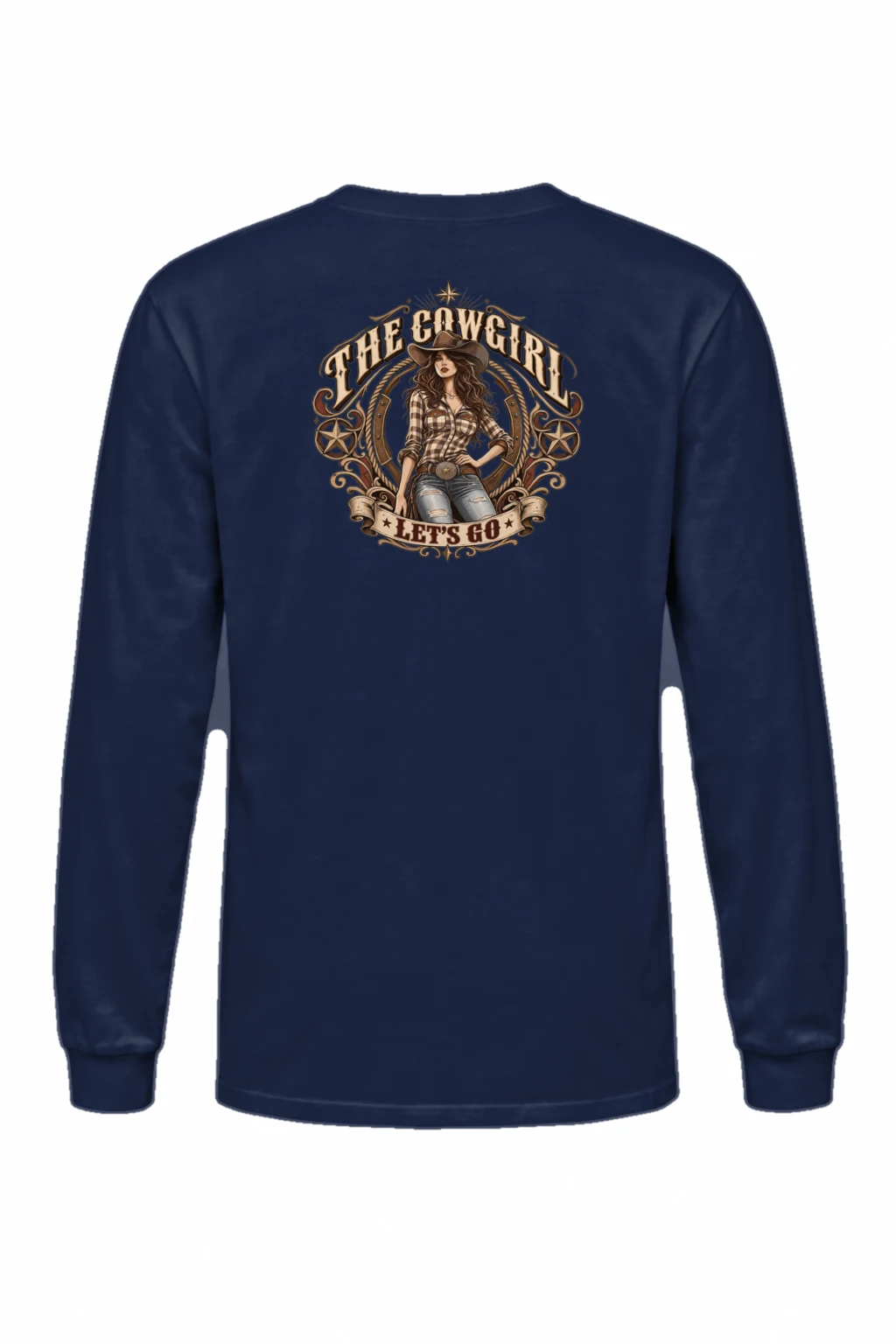 "Cowgirl Let's Go" Unisex Longsleeve T-shirt | Gildan 2400