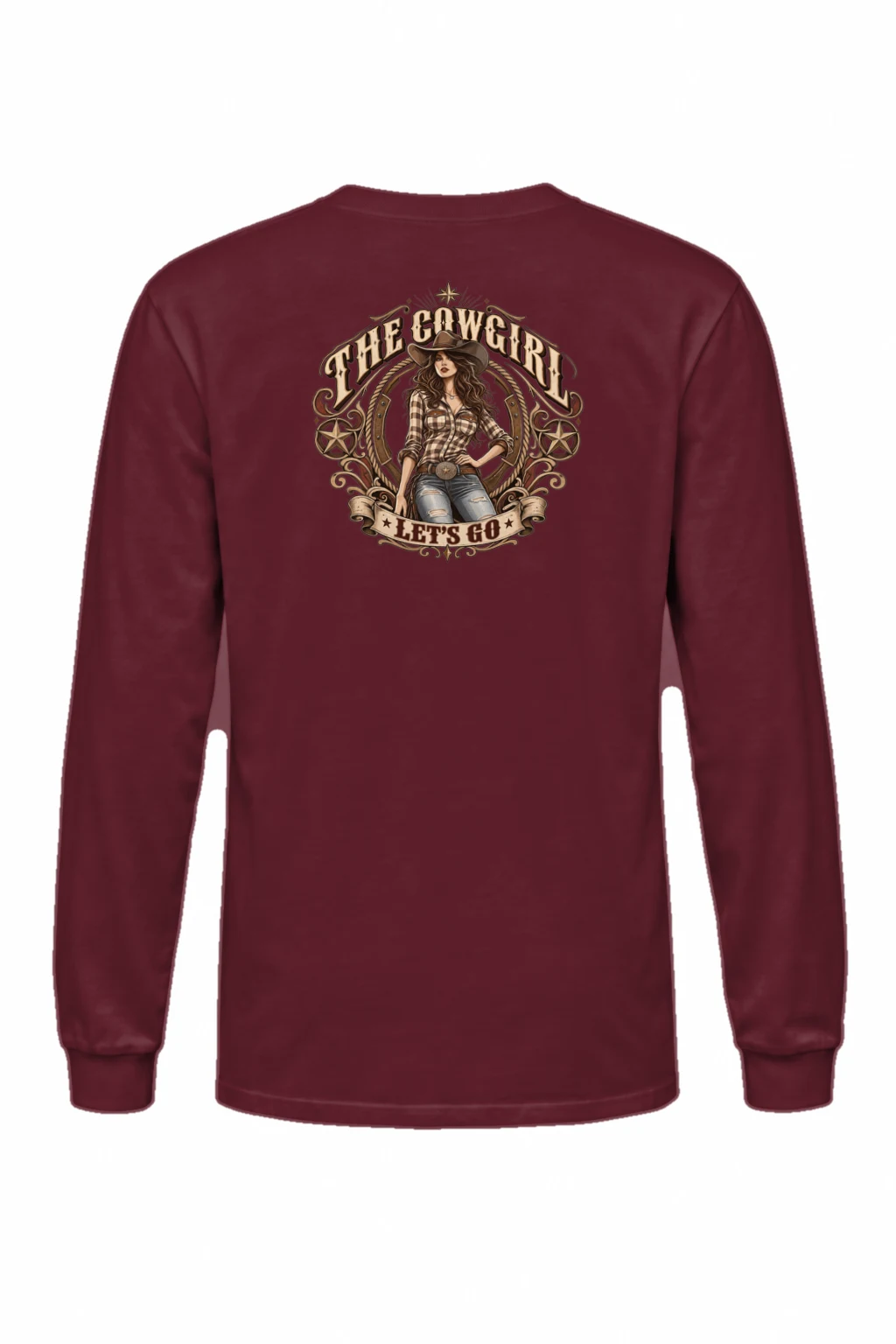 "Cowgirl Let's Go" Unisex Longsleeve T-shirt | Gildan 2400