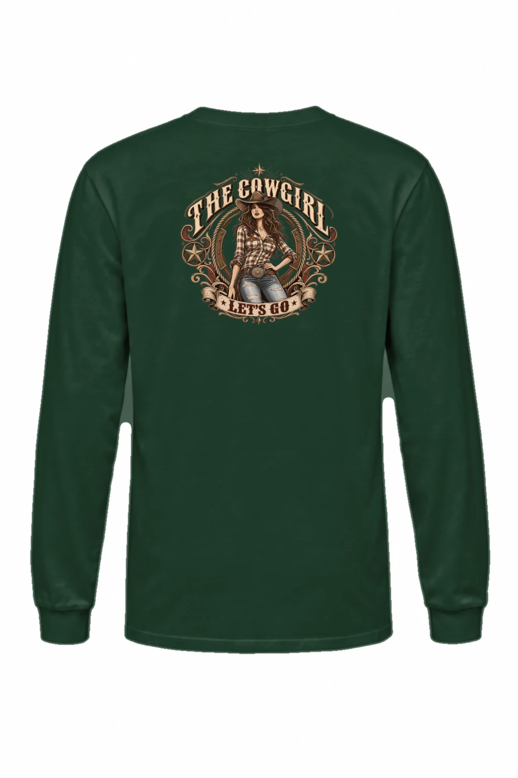 "Cowgirl Let's Go" Unisex Longsleeve T-shirt | Gildan 2400