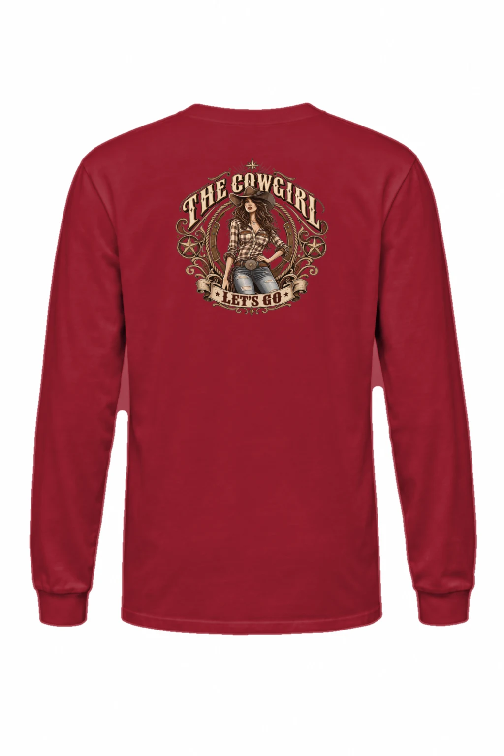 "Cowgirl Let's Go" Unisex Longsleeve T-shirt | Gildan 2400