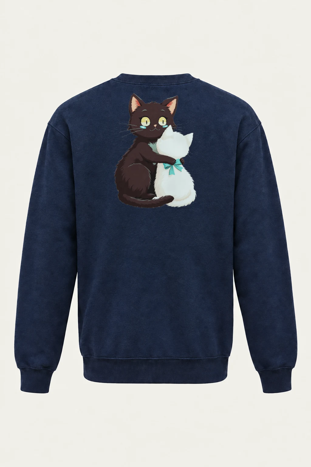 "Cozy Cat Duo" Heavy Blend Unisex Crewneck Sweatshirt | Gildan 18000