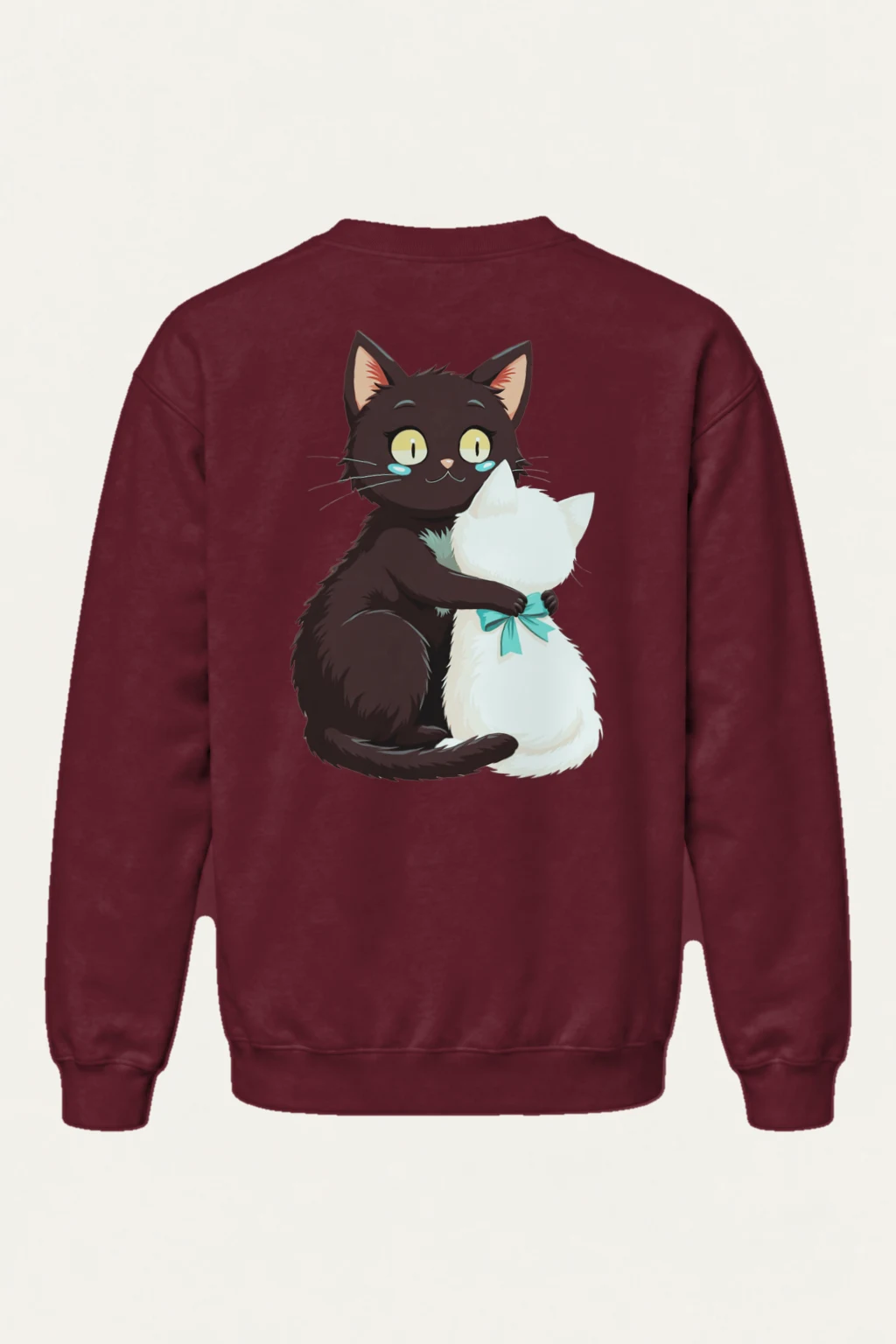 "Cozy Cat Duo" Heavy Blend Unisex Crewneck Sweatshirt | Gildan 18000