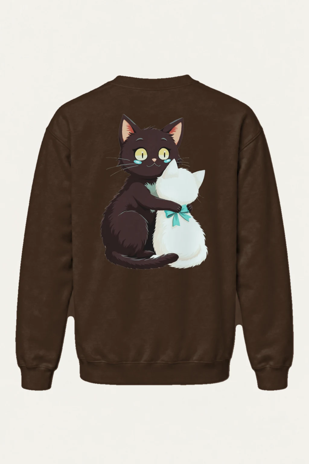 "Cozy Cat Duo" Heavy Blend Unisex Crewneck Sweatshirt | Gildan 18000