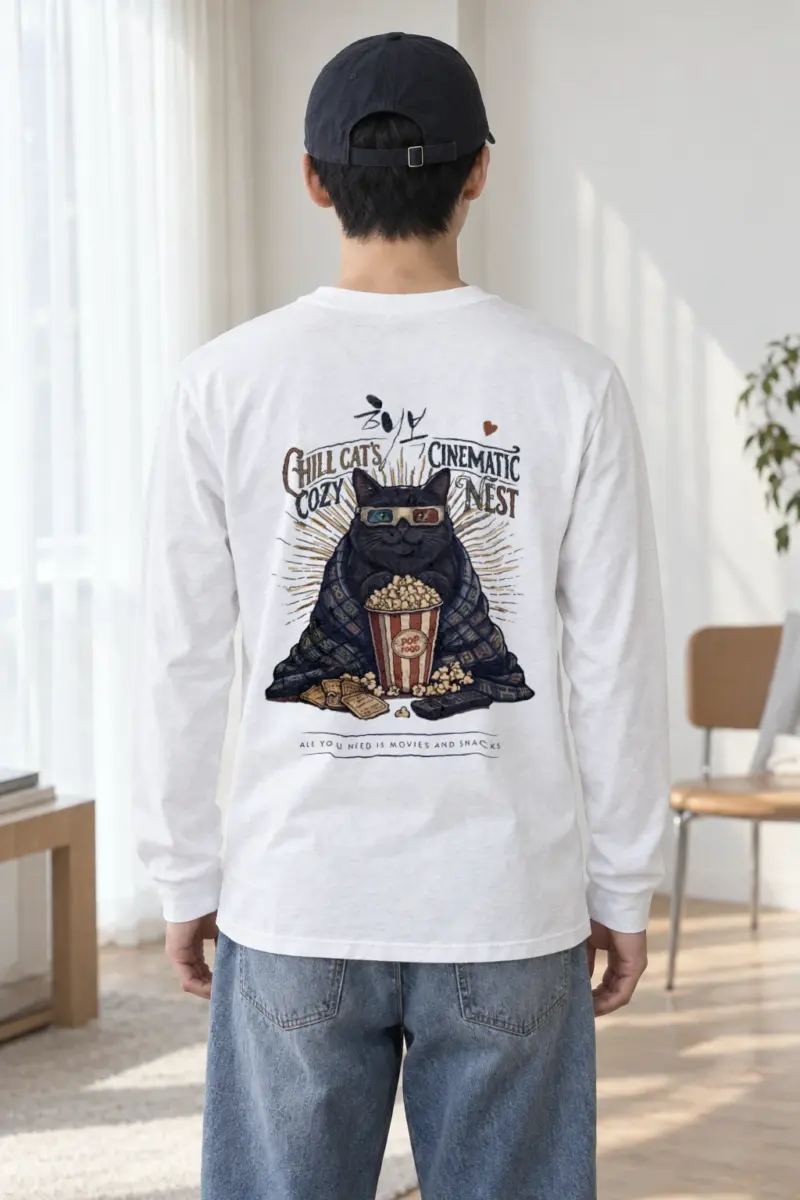 "Cozy Cinematic Nest" Unisex Longsleeve T-shirt