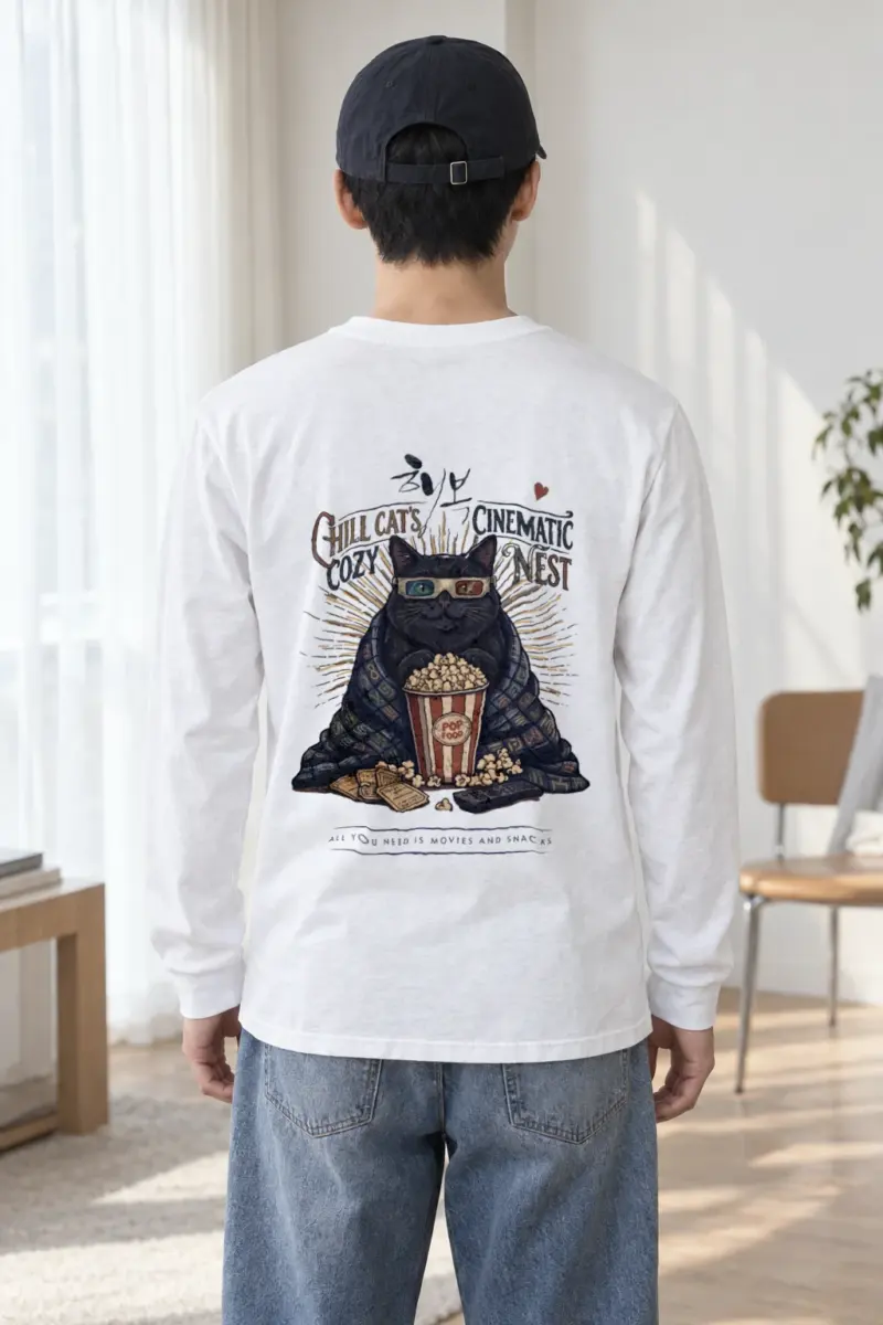 "Cozy Cinematic Nest" Unisex Longsleeve T-shirt