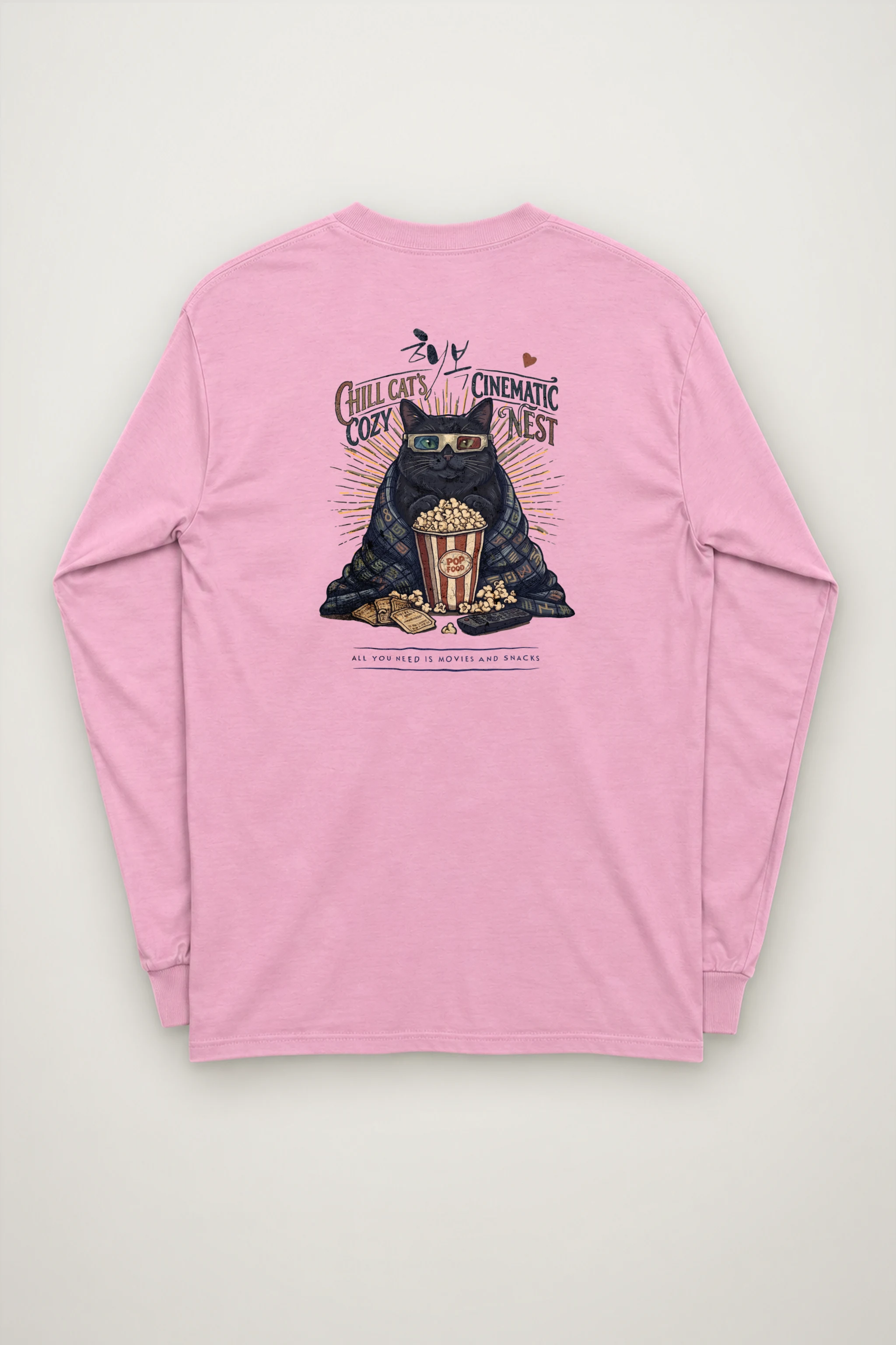 "Cozy Cinematic Nest" Unisex Longsleeve T-shirt