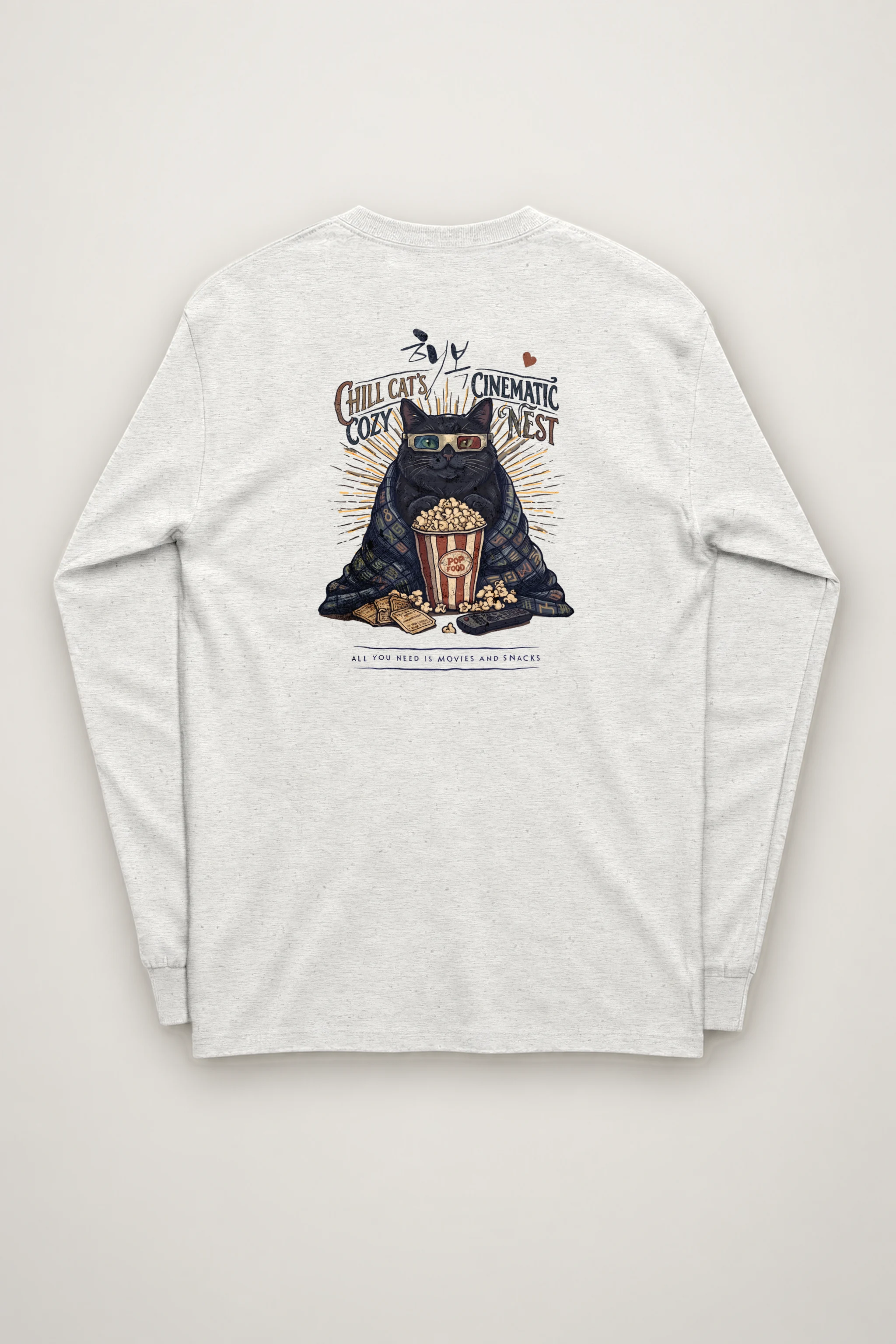 "Cozy Cinematic Nest" Unisex Longsleeve T-shirt