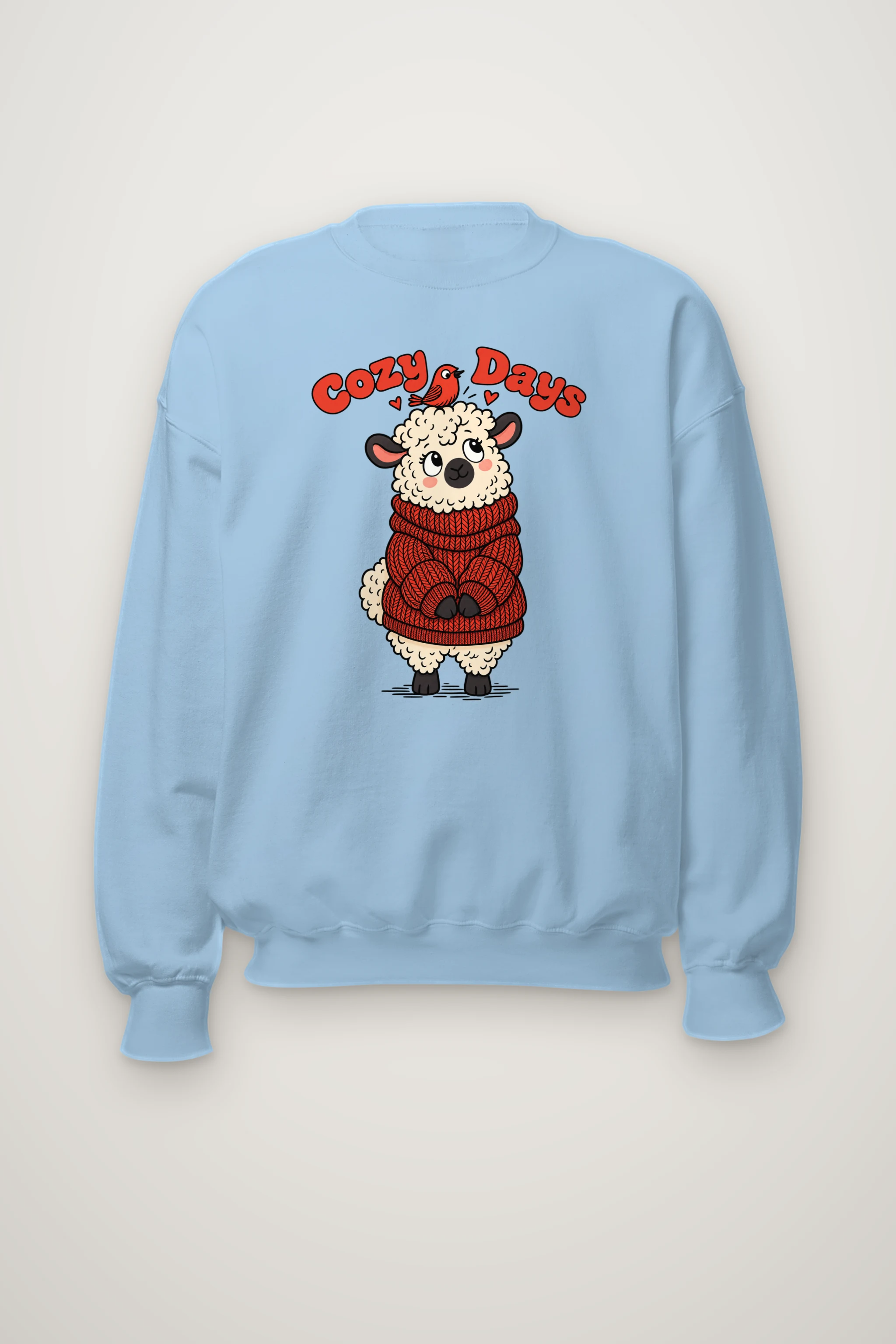 "Cozy Days Sheep" Heavy Blend Unisex Crewneck Sweatshirt