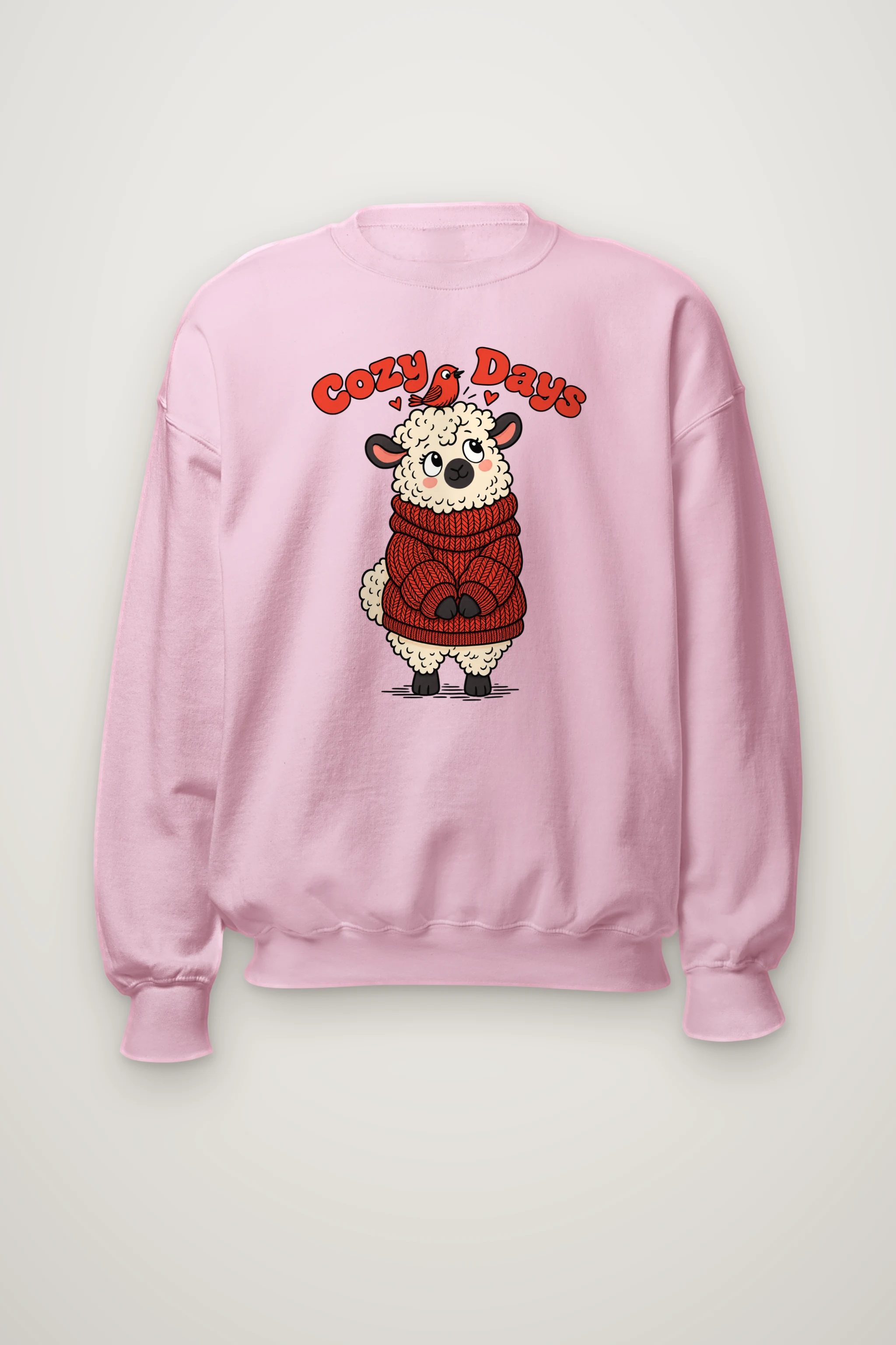"Cozy Days Sheep" Heavy Blend Unisex Crewneck Sweatshirt