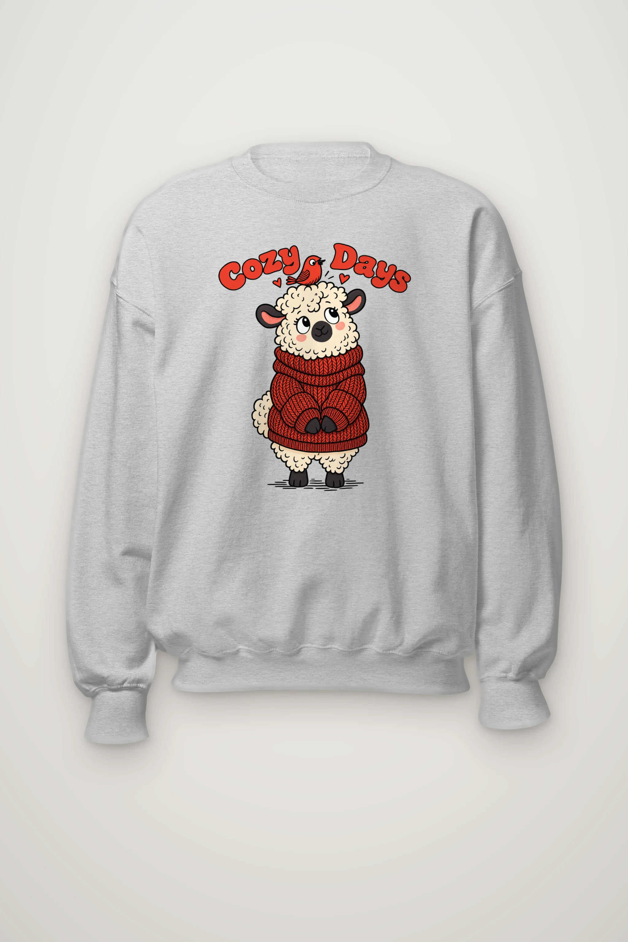 "Cozy Days Sheep" Heavy Blend Unisex Crewneck Sweatshirt
