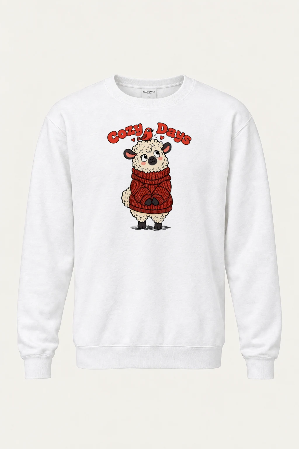 "Cozy Days Sheep" Heavy Blend Unisex Crewneck Sweatshirt | Gildan 18000