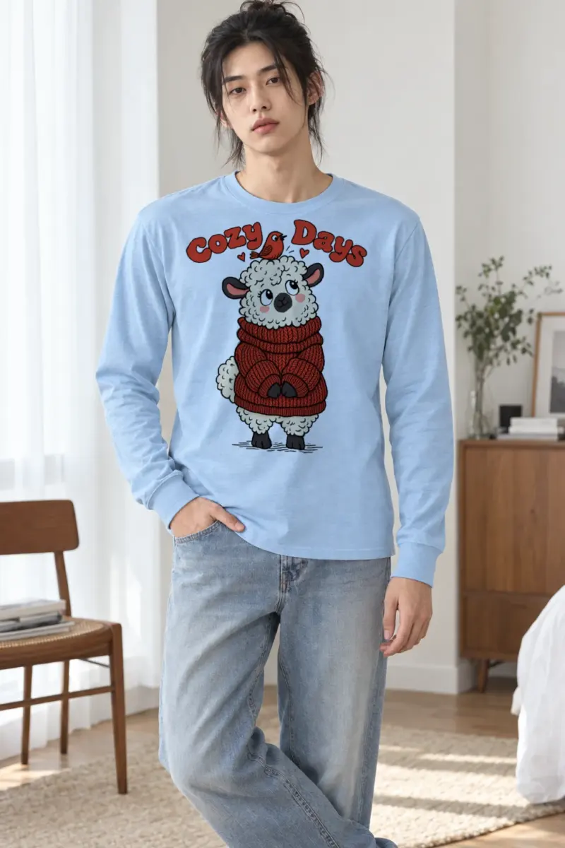 "Cozy Days Sheep" Unisex Longsleeve T-shirt