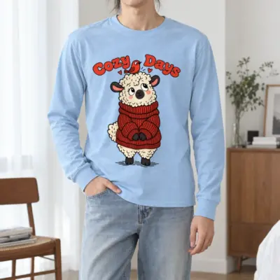 "Cozy Days Sheep" Unisex Longsleeve T-shirt