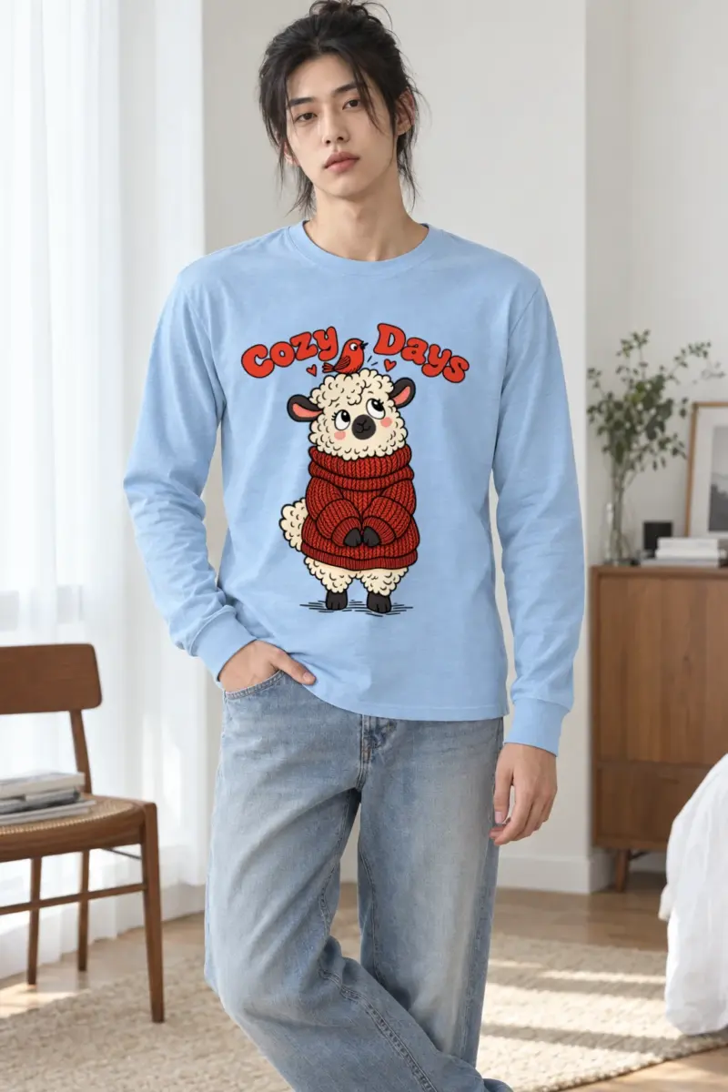 "Cozy Days Sheep" Unisex Longsleeve T-shirt