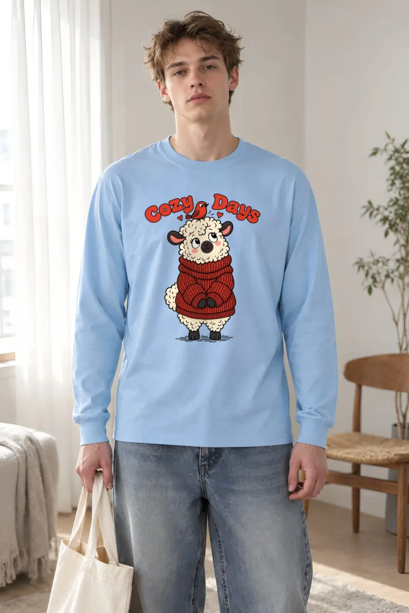 "Cozy Days Sheep" Unisex Longsleeve T-shirt