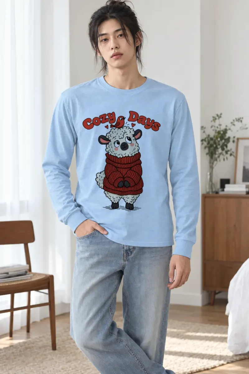 "Cozy Days Sheep" Unisex Longsleeve T-shirt