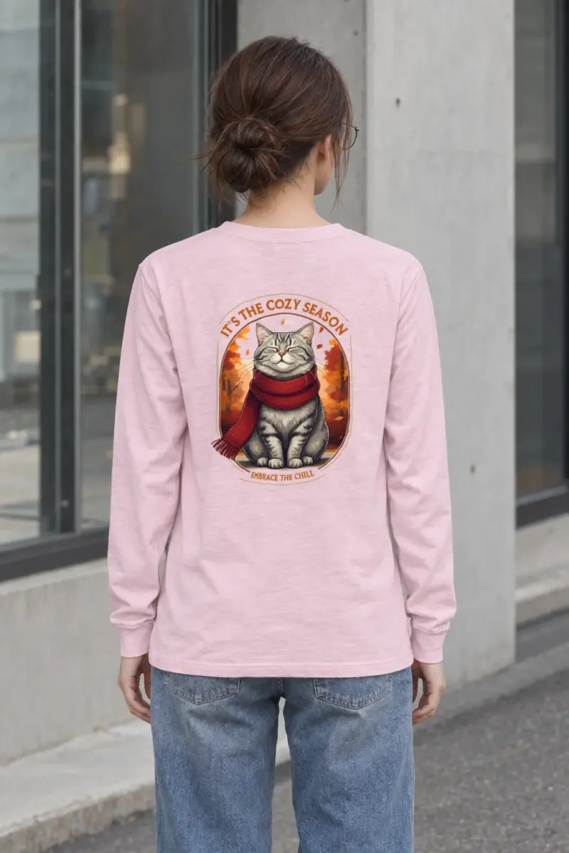 "Cozy Season Cat" Unisex Longsleeve T-shirt