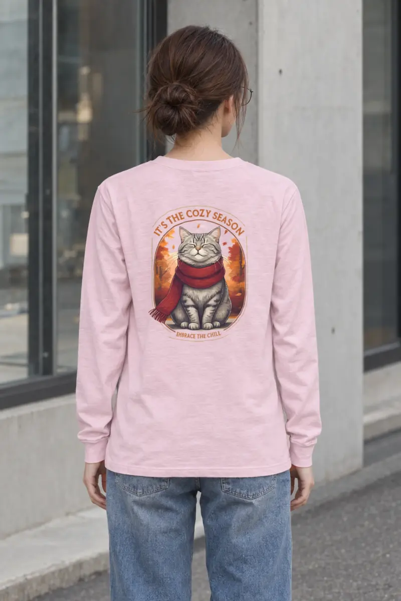 "Cozy Season Cat" Unisex Longsleeve T-shirt