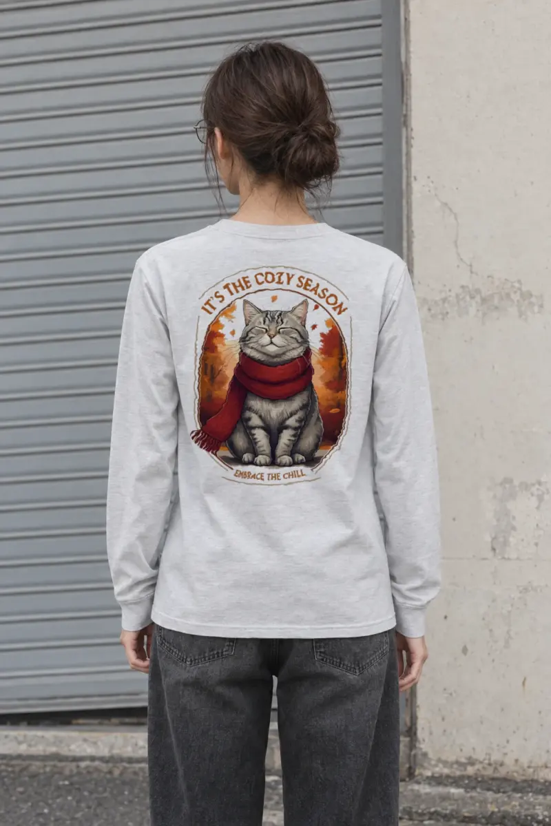 "Cozy Season Cat" Unisex Longsleeve T-shirt
