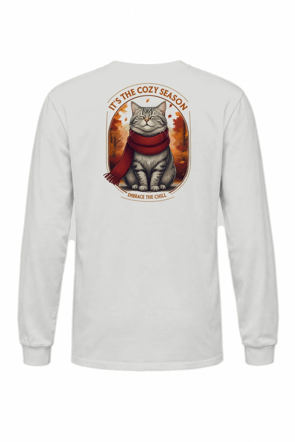 "Cozy Season Cat" Unisex Longsleeve T-shirt | Gildan 2400