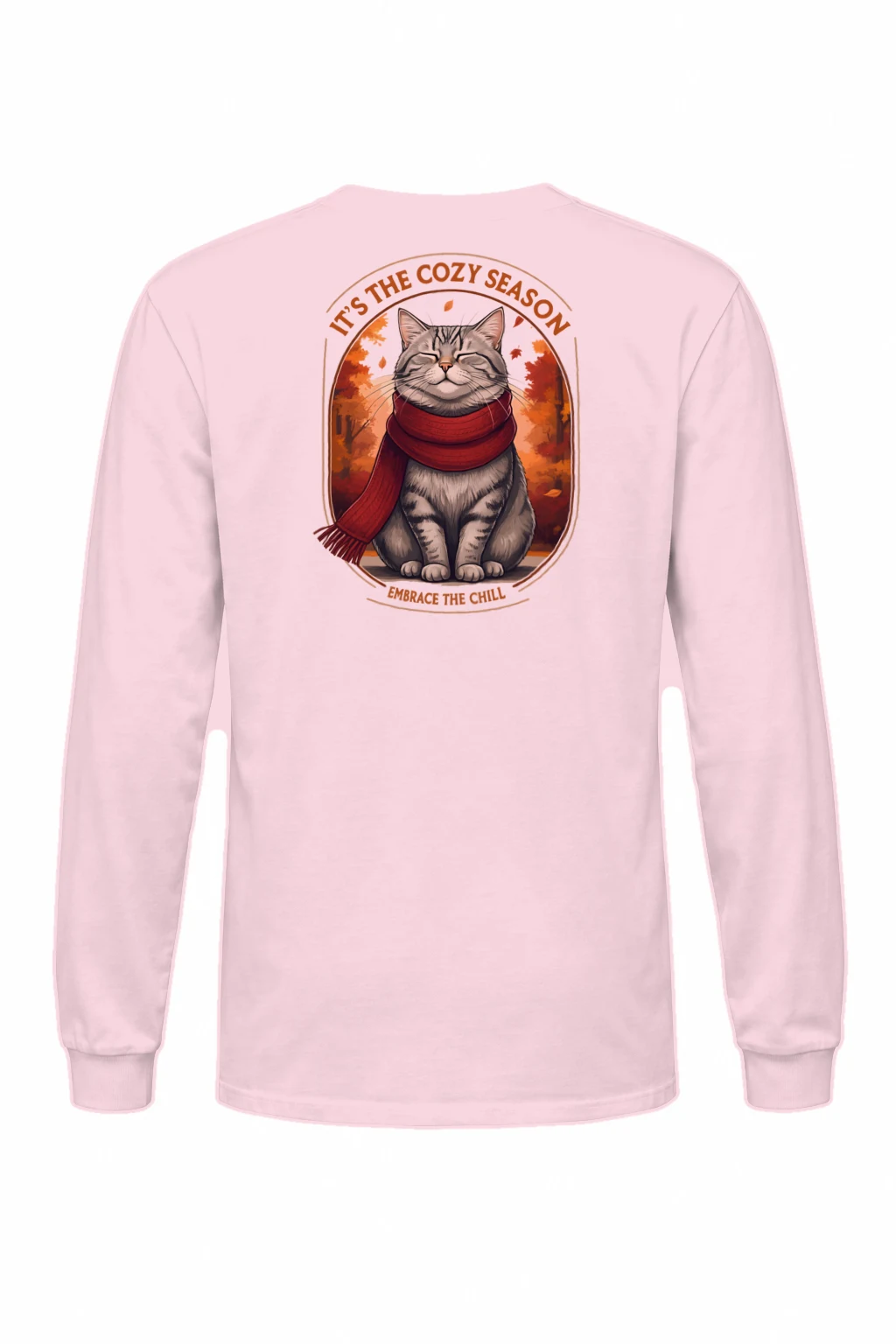 "Cozy Season Cat" Unisex Longsleeve T-shirt | Gildan 2400