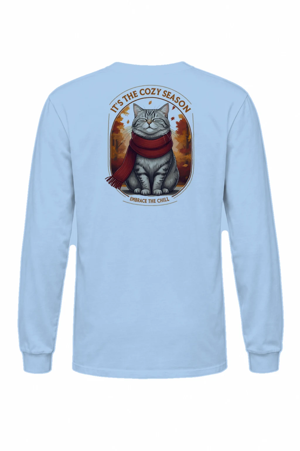 "Cozy Season Cat" Unisex Longsleeve T-shirt | Gildan 2400
