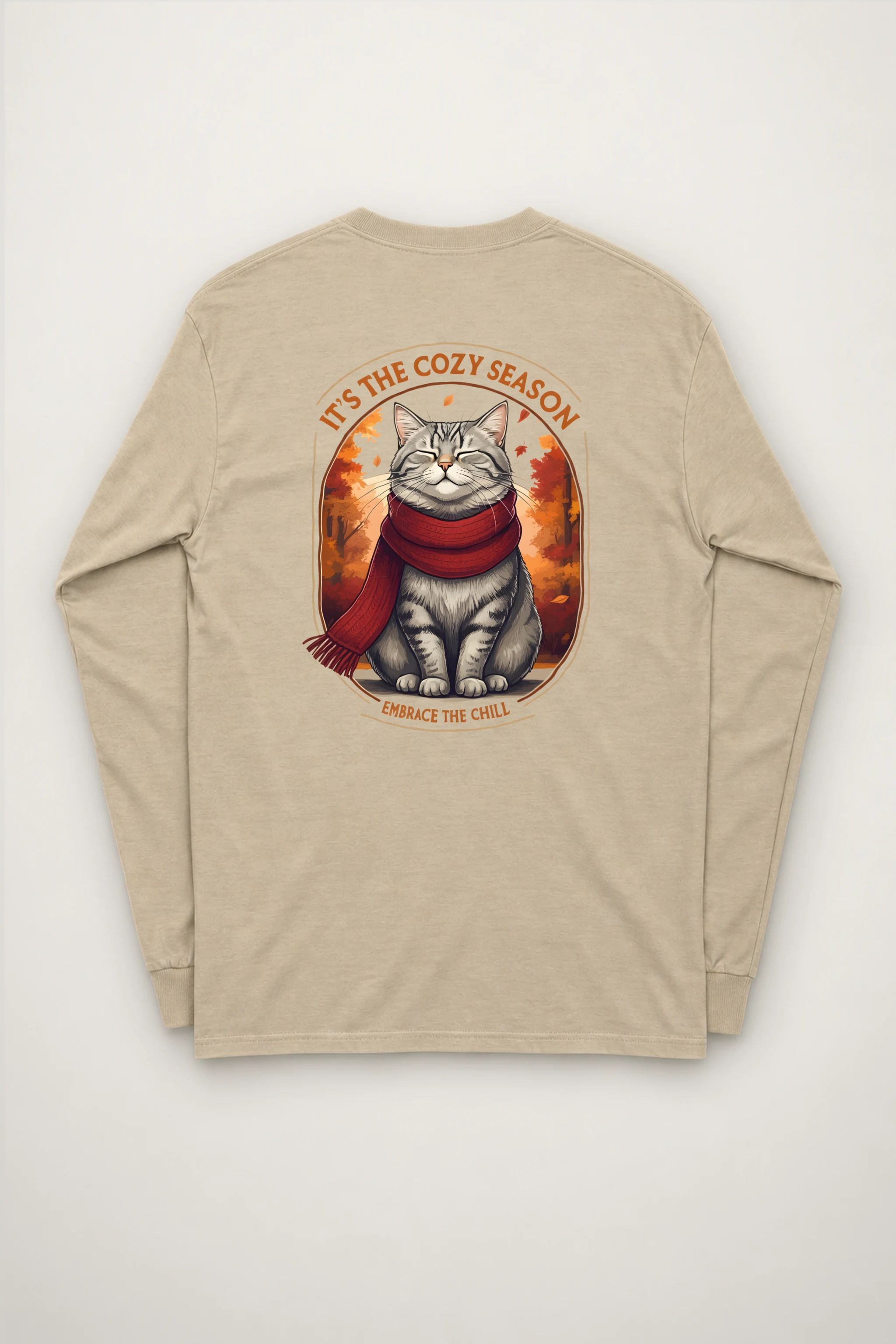"Cozy Season Cat" Unisex Longsleeve T-shirt
