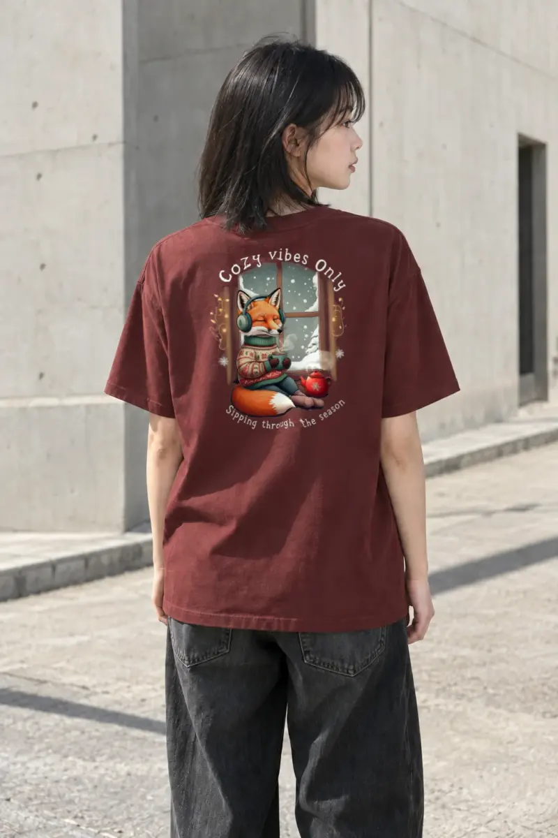 "Cozy Vibes Online" Heavyweight Unisex Crewneck T-shirt | Gildan 5000