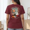 "Snowy Window Fox" Heavyweight Unisex Crewneck T-shirt | Gildan 5000