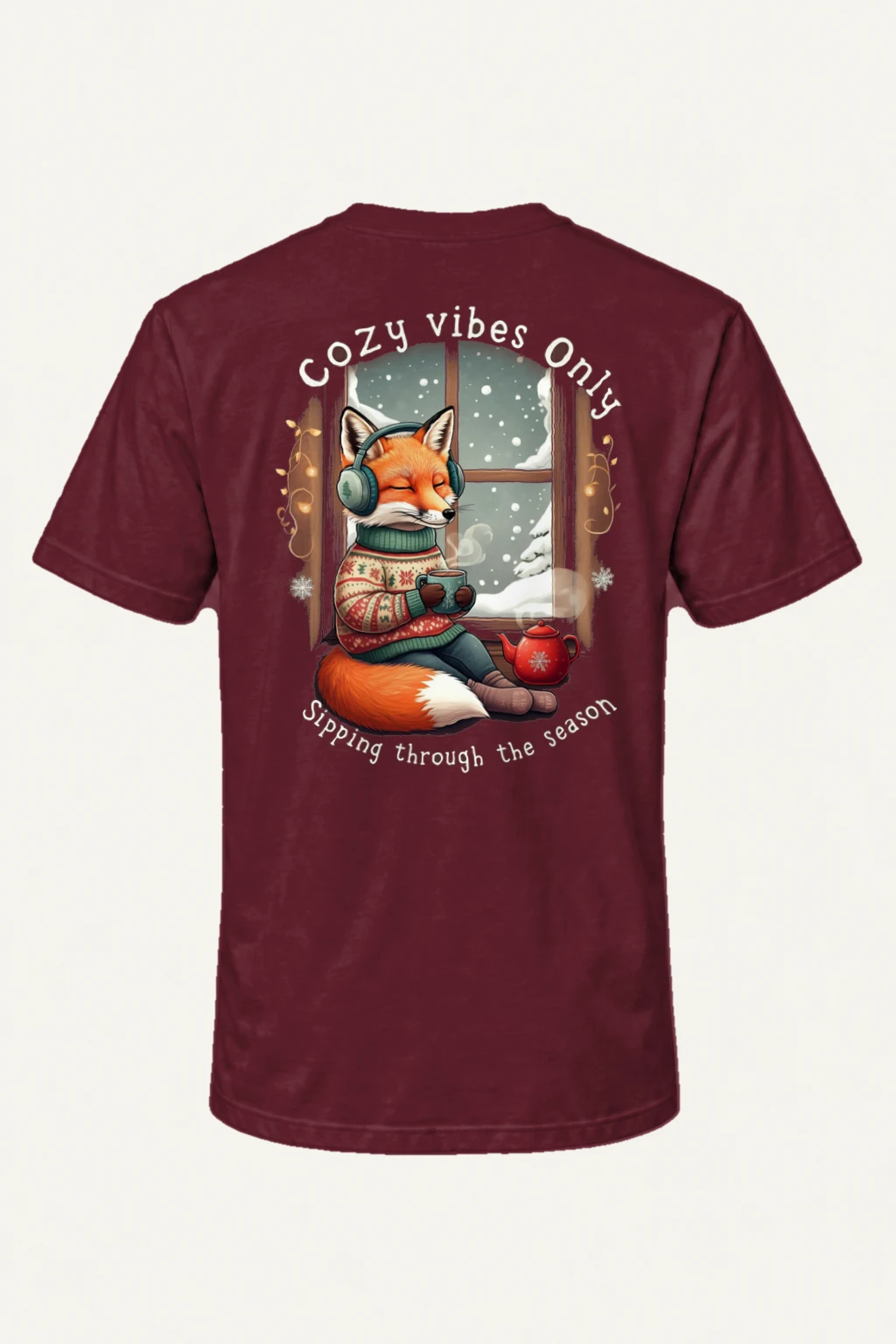"Cozy Vibes Online" Heavyweight Unisex Crewneck T-shirt | Gildan 5000