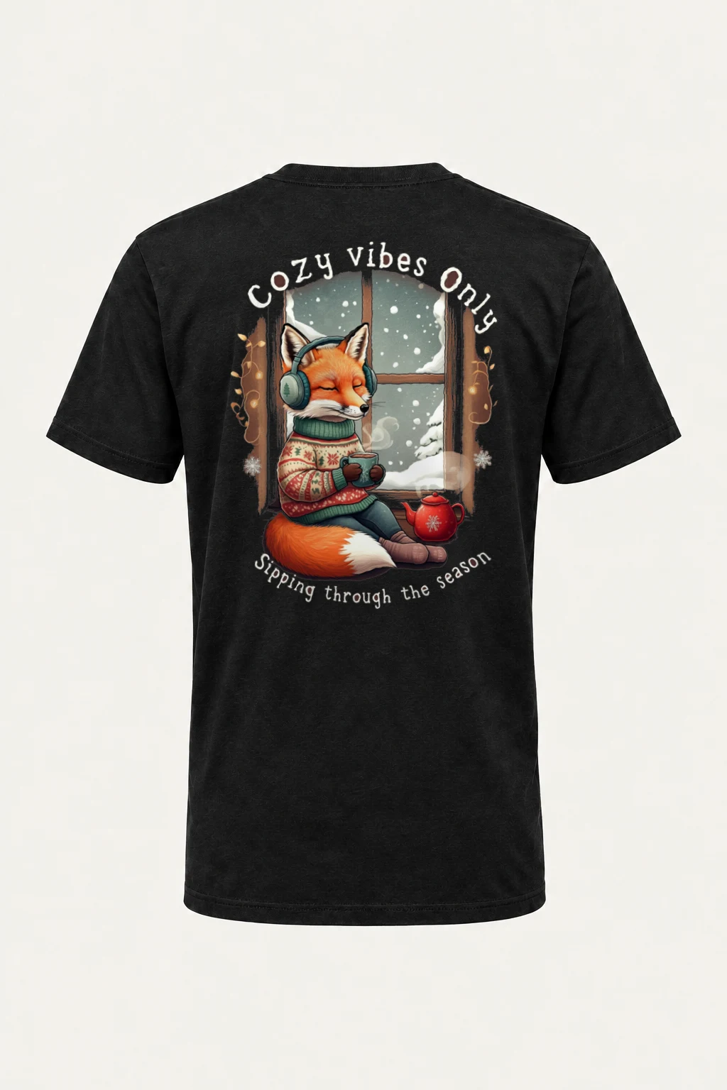 "Cozy Vibes Online" Heavyweight Unisex Crewneck T-shirt | Gildan 5000