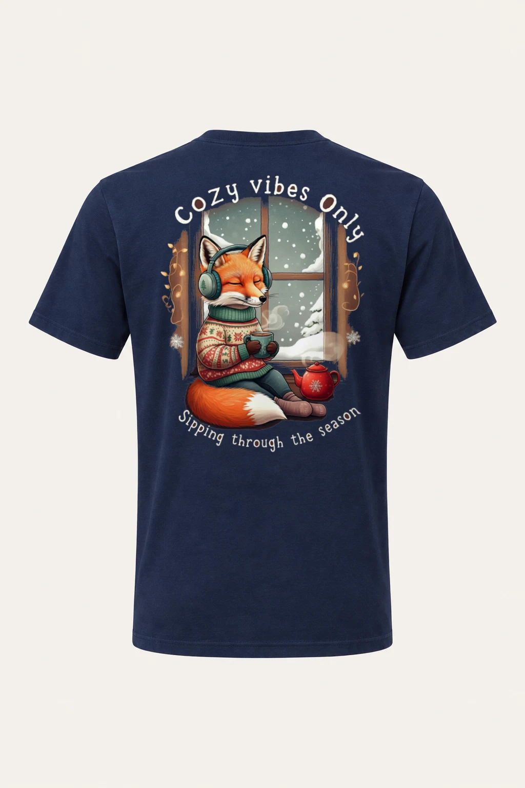 "Cozy Vibes Online" Heavyweight Unisex Crewneck T-shirt | Gildan 5000